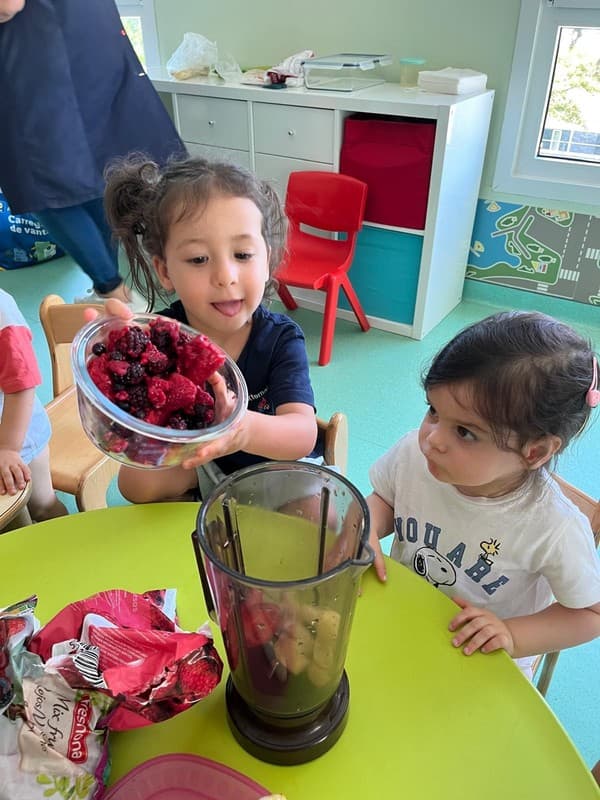 Sala dos 2 anos prepara gelado saudável — foto 13