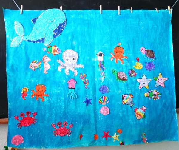 Alunos do Pica-Pau construíram um Painel de Verão — foto 2