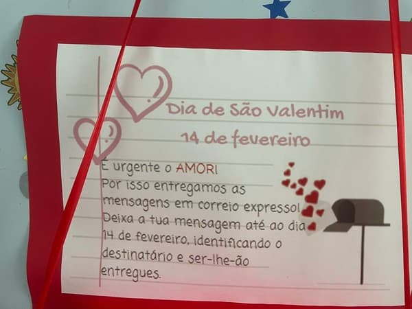 A turma do 3.º ano criou uma caixa de correio do amor — foto 1