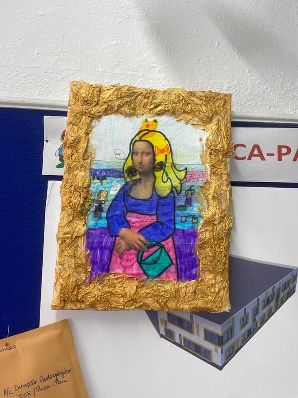 Mona Lisa de visita ao nosso Externato — foto 9