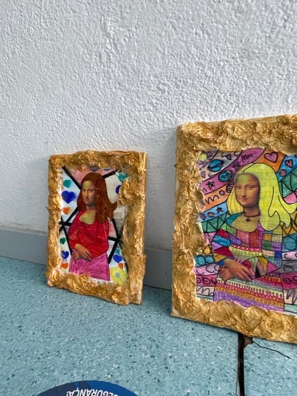 Mona Lisa de visita ao nosso Externato — foto 4