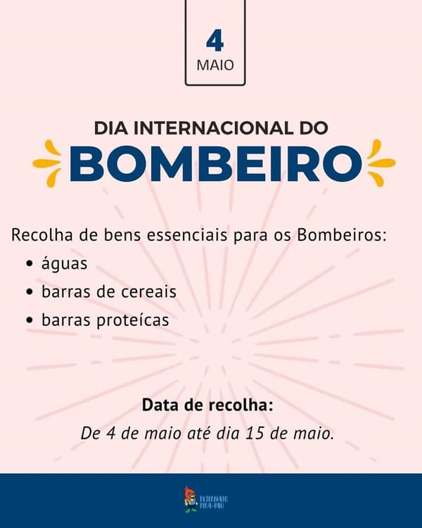 Externato Pica-Pau prepara homenagem ao Dia Internacional do Bombeiro com iniciativa solidária — foto 1