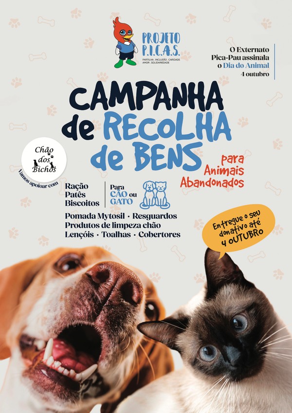 Recolha Solidária para Animais do Chão dos Bichos
