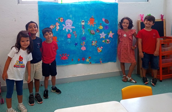 Alunos do Pica-Pau construíram um Painel de Verão
