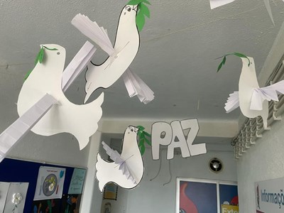 Turma do 4.º ano assinala o Dia Mundial da Paz