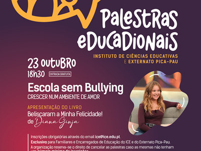 Externato Pica-Pau e ICE lançam Ciclo de Palestras Educacionais
